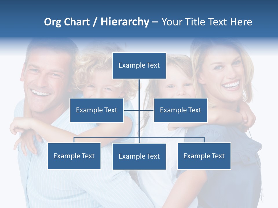 Isolated Mother Standing PowerPoint Template