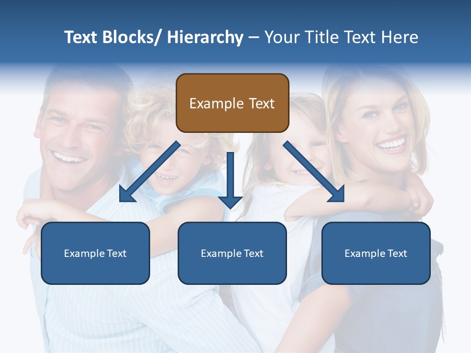 Isolated Mother Standing PowerPoint Template