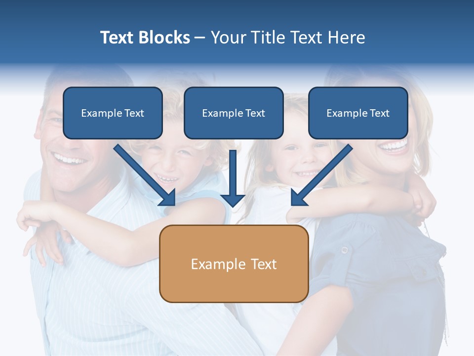 Isolated Mother Standing PowerPoint Template