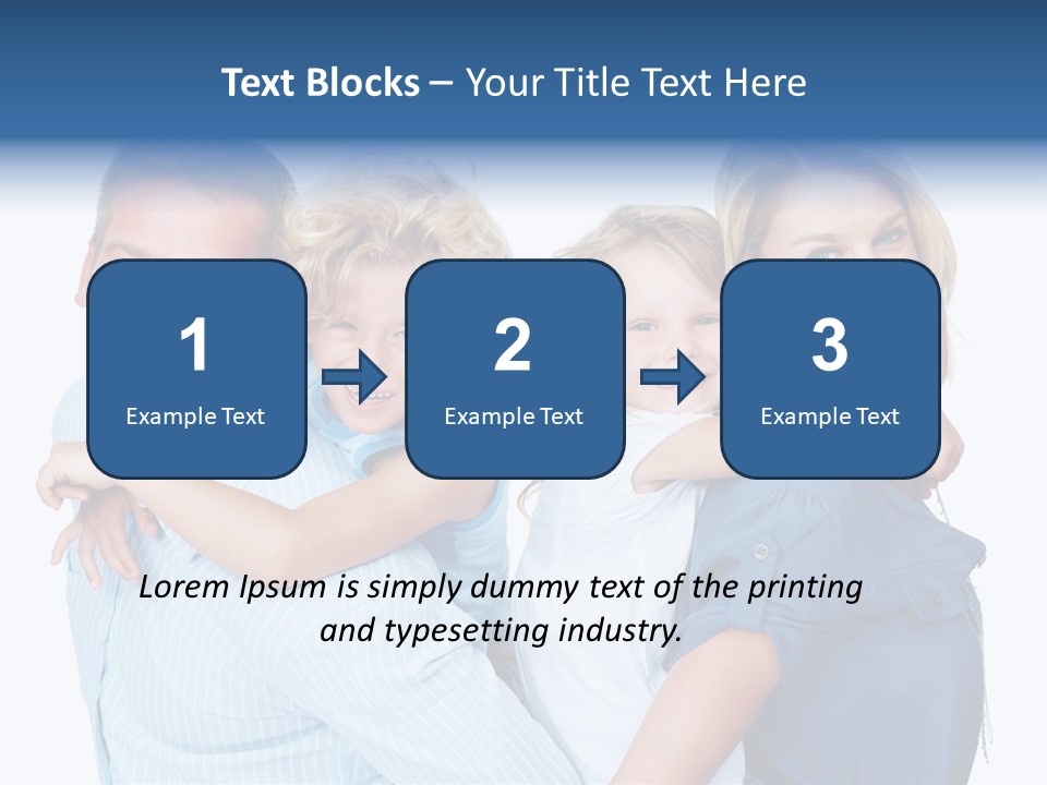 Isolated Mother Standing PowerPoint Template