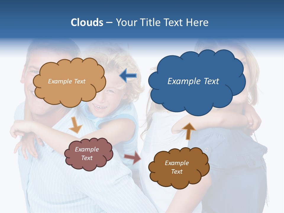 Isolated Mother Standing PowerPoint Template