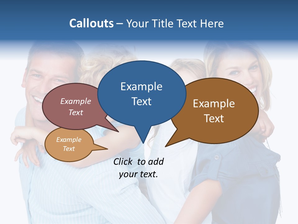 Isolated Mother Standing PowerPoint Template