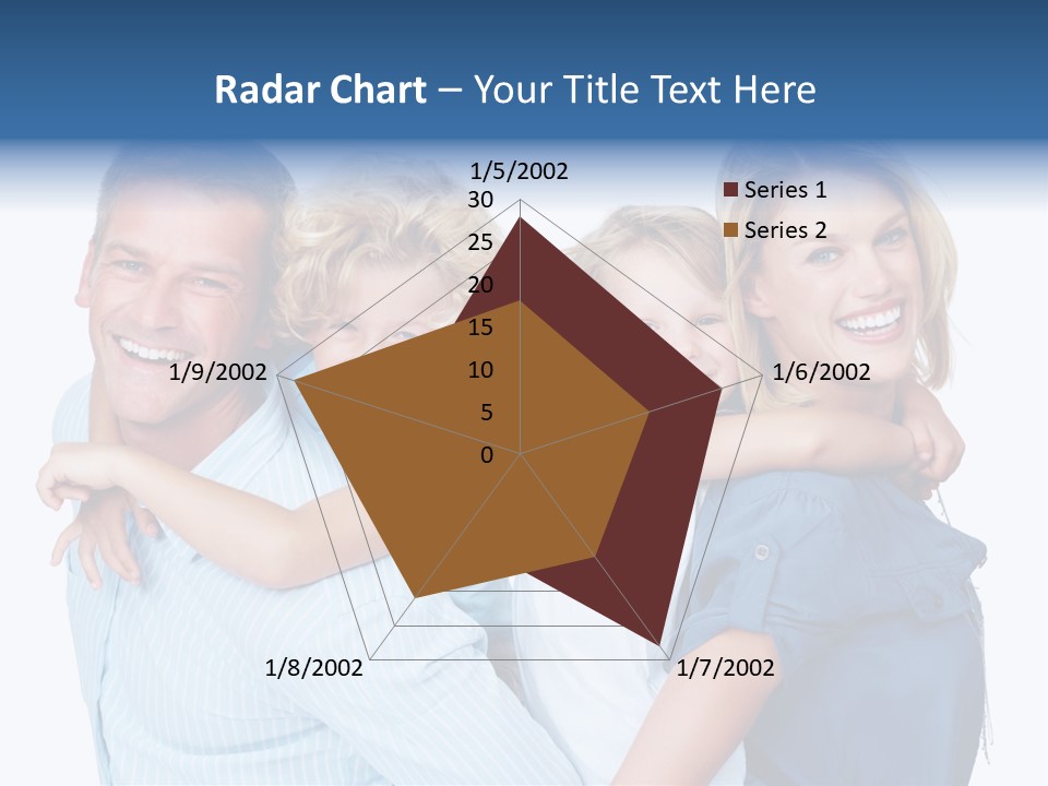 Isolated Mother Standing PowerPoint Template