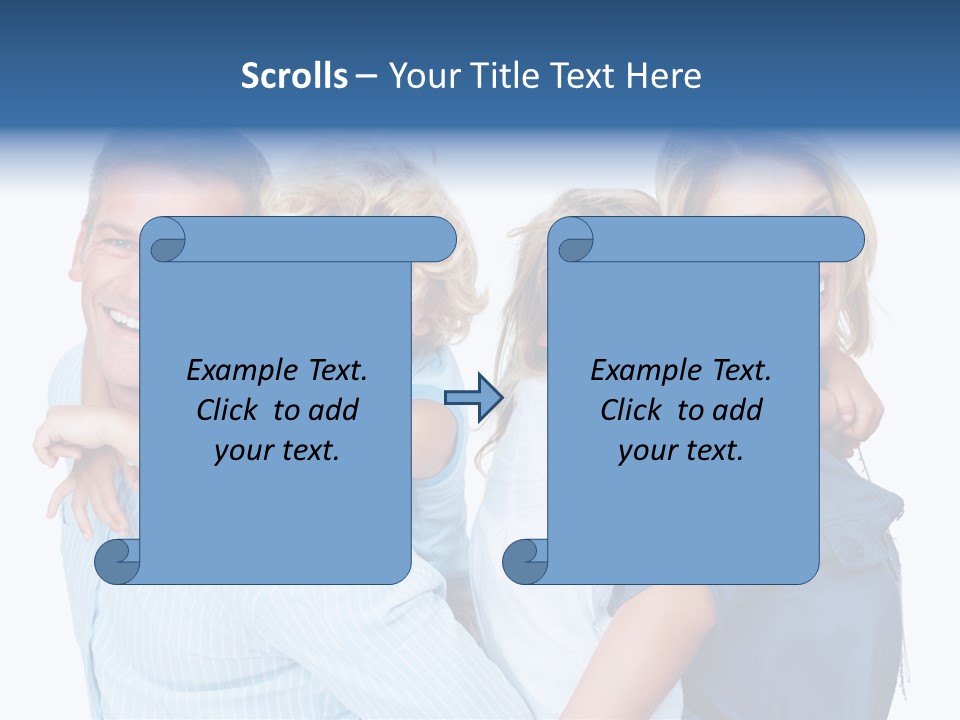 Isolated Mother Standing PowerPoint Template