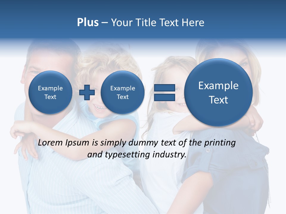 Isolated Mother Standing PowerPoint Template