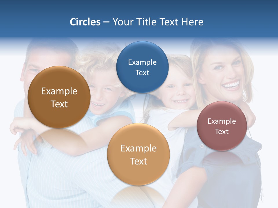 Isolated Mother Standing PowerPoint Template