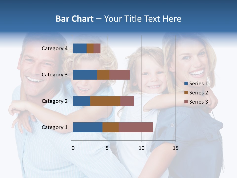Isolated Mother Standing PowerPoint Template