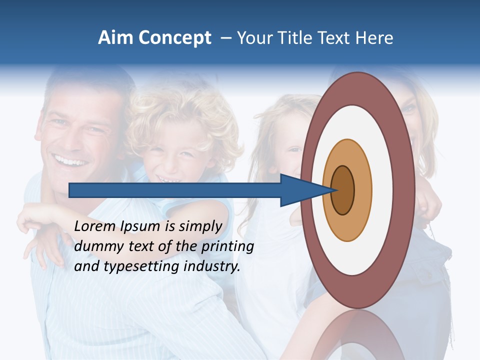 Isolated Mother Standing PowerPoint Template