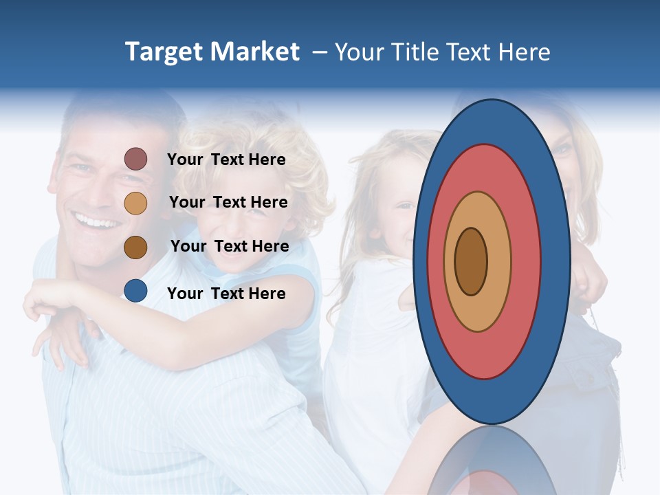 Isolated Mother Standing PowerPoint Template