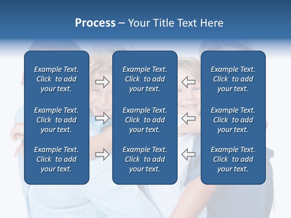 Isolated Mother Standing PowerPoint Template