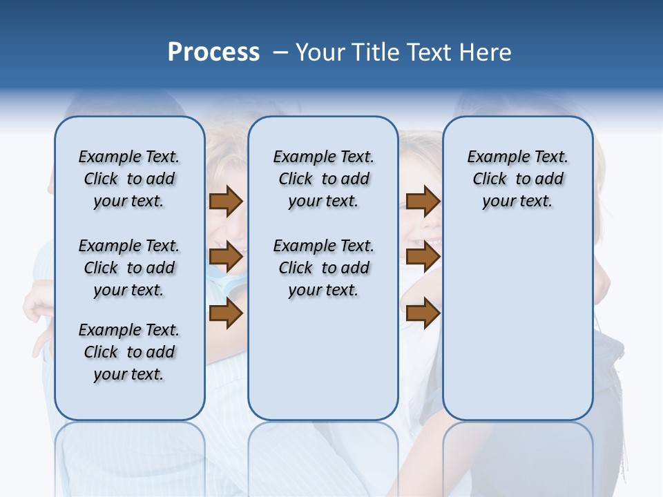 Isolated Mother Standing PowerPoint Template