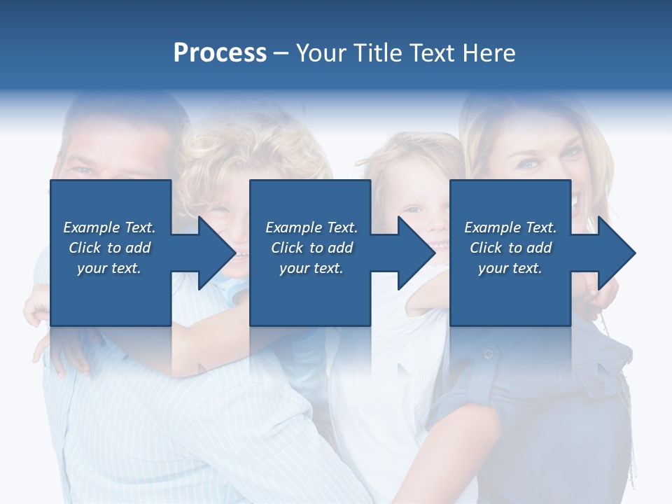 Isolated Mother Standing PowerPoint Template