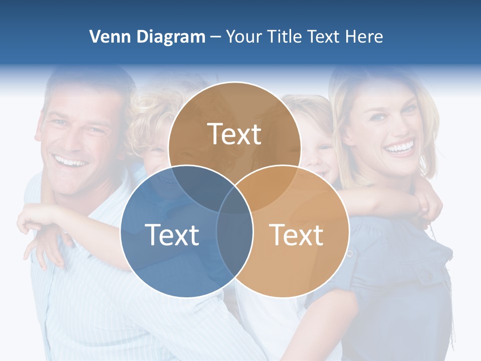 Isolated Mother Standing PowerPoint Template