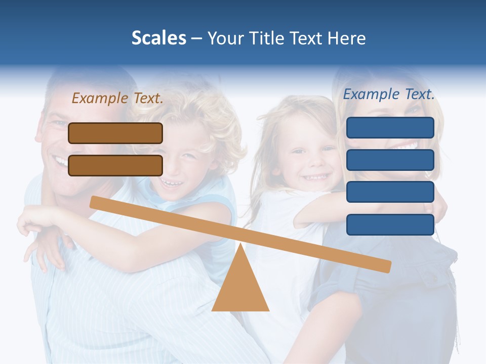 Isolated Mother Standing PowerPoint Template