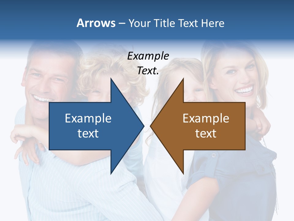 Isolated Mother Standing PowerPoint Template