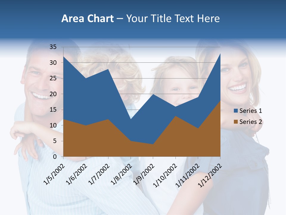 Isolated Mother Standing PowerPoint Template