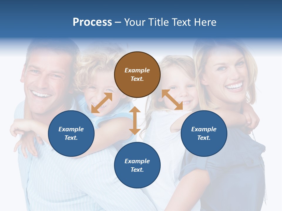 Isolated Mother Standing PowerPoint Template