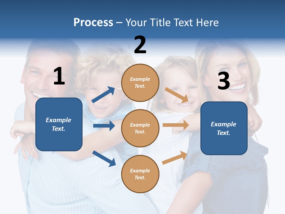 Isolated Mother Standing PowerPoint Template