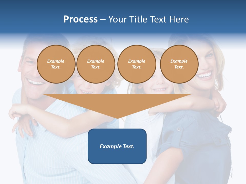 Isolated Mother Standing PowerPoint Template