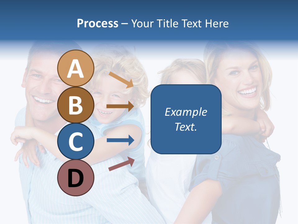 Isolated Mother Standing PowerPoint Template