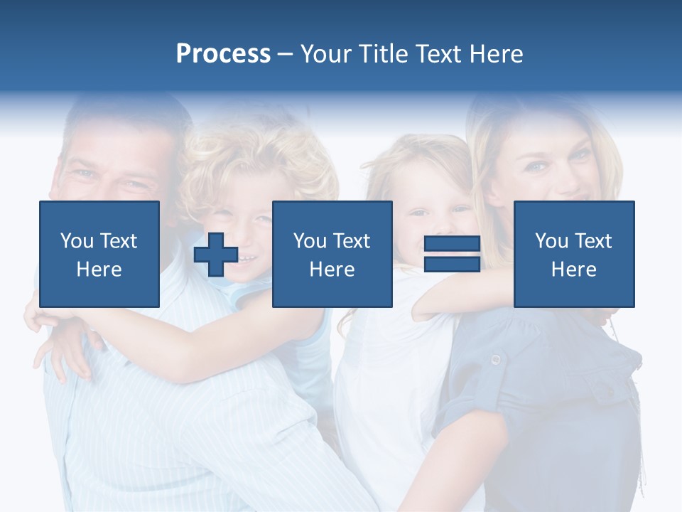Isolated Mother Standing PowerPoint Template
