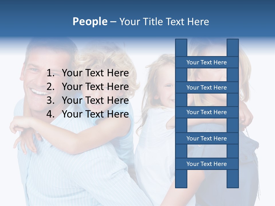 Isolated Mother Standing PowerPoint Template
