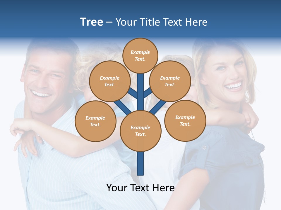 Isolated Mother Standing PowerPoint Template