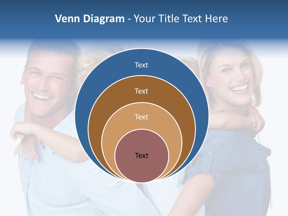 Isolated Mother Standing PowerPoint Template