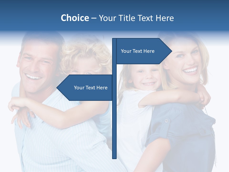 Isolated Mother Standing PowerPoint Template