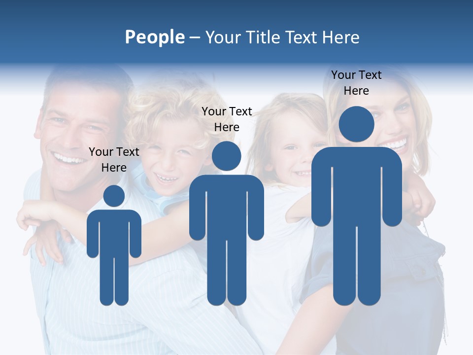 Isolated Mother Standing PowerPoint Template