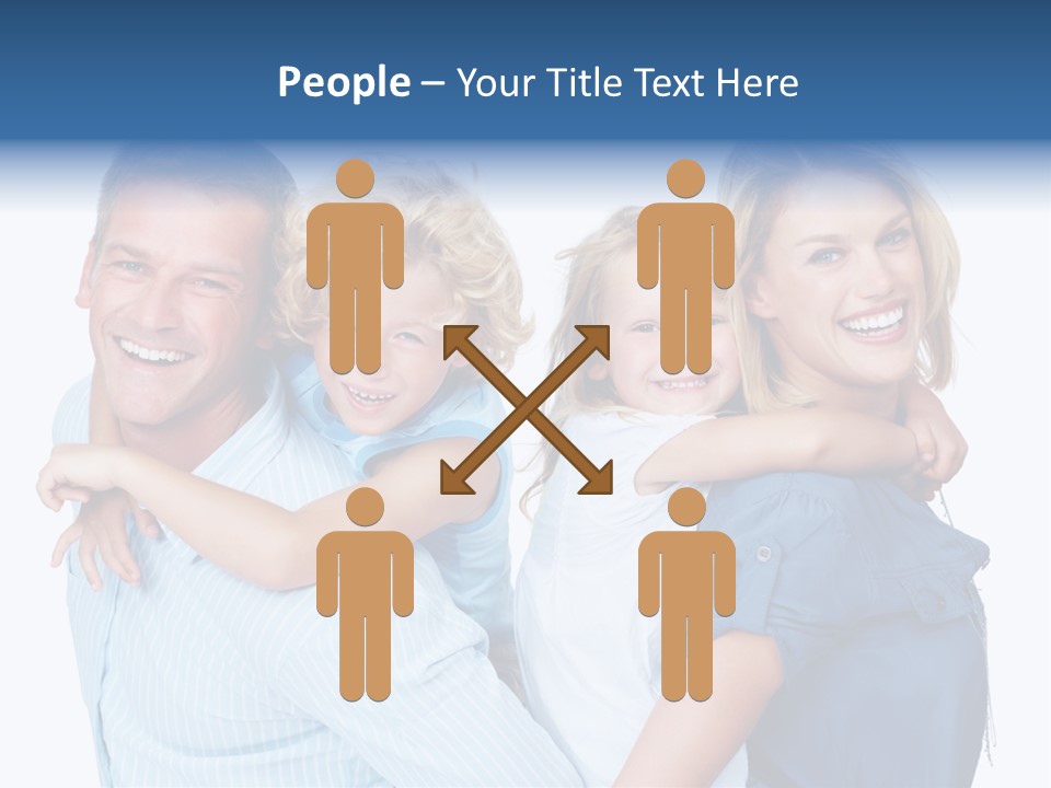 Isolated Mother Standing PowerPoint Template