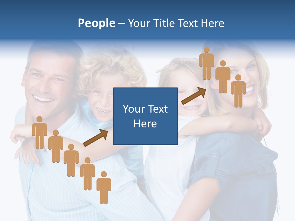 Isolated Mother Standing PowerPoint Template