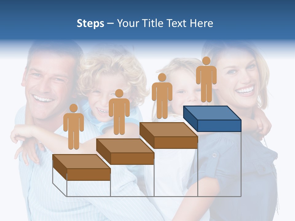 Isolated Mother Standing PowerPoint Template