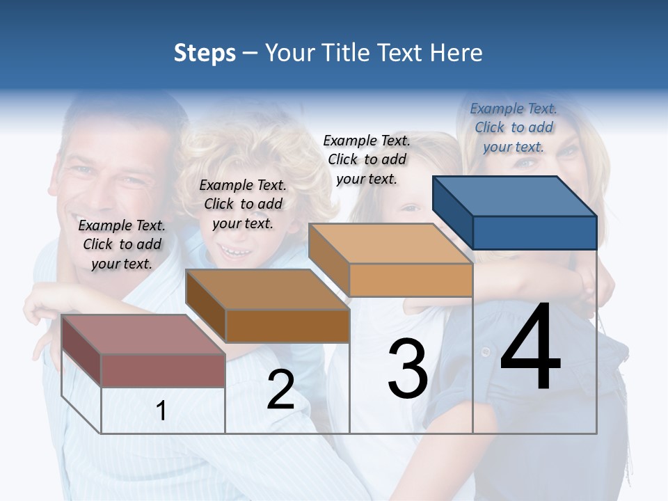 Isolated Mother Standing PowerPoint Template