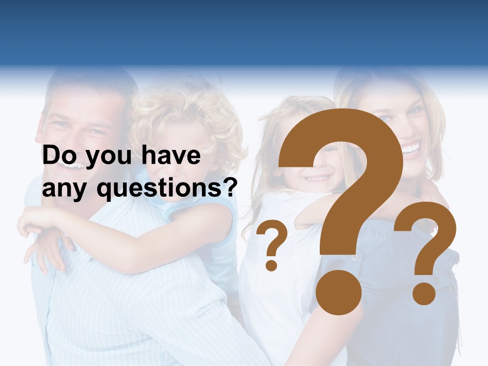 Isolated Mother Standing PowerPoint Template