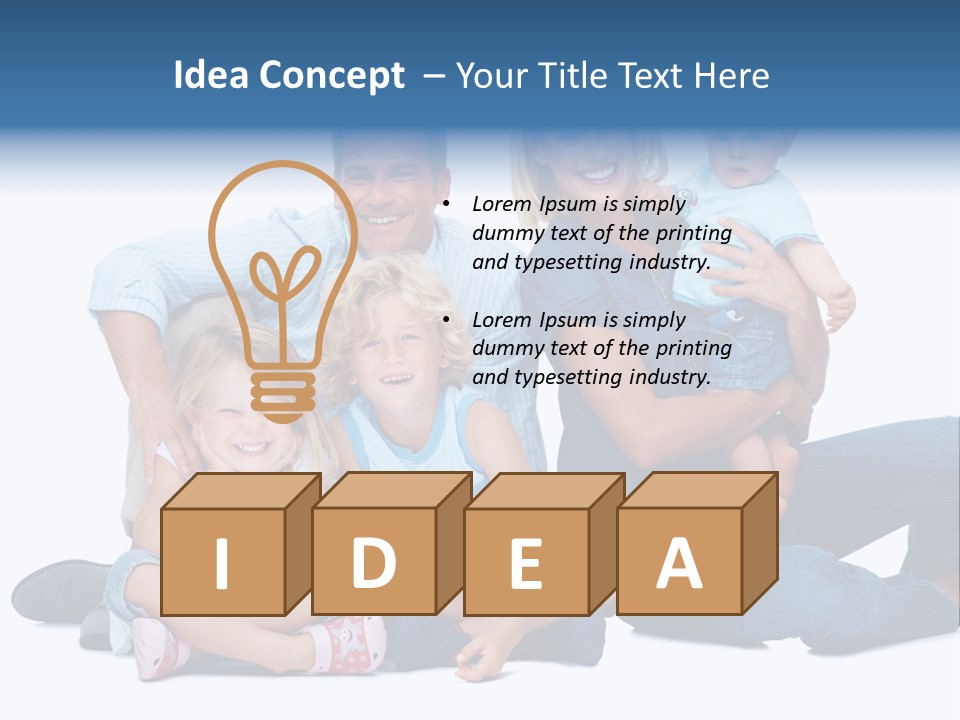 Caring Sister Handsome PowerPoint Template