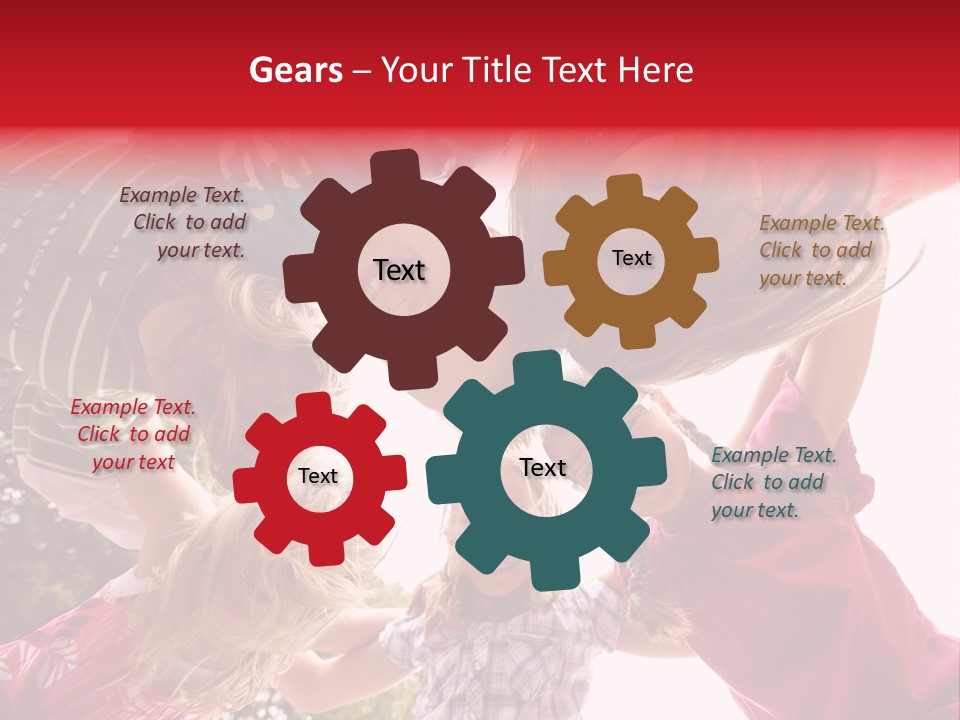 Lebensfroh Kopf Kind PowerPoint Template