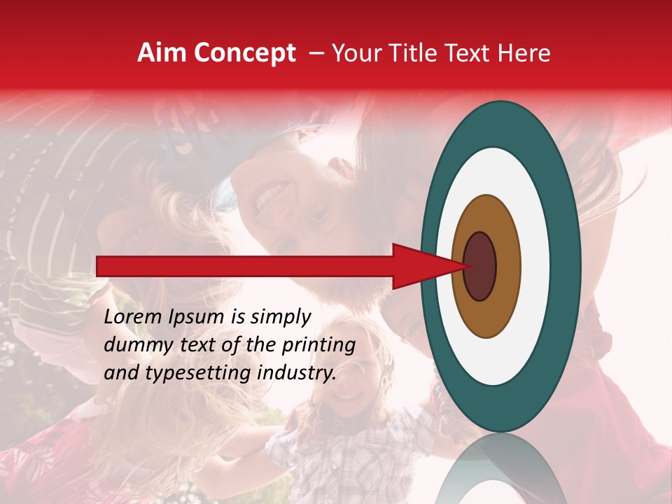 Lebensfroh Kopf Kind PowerPoint Template