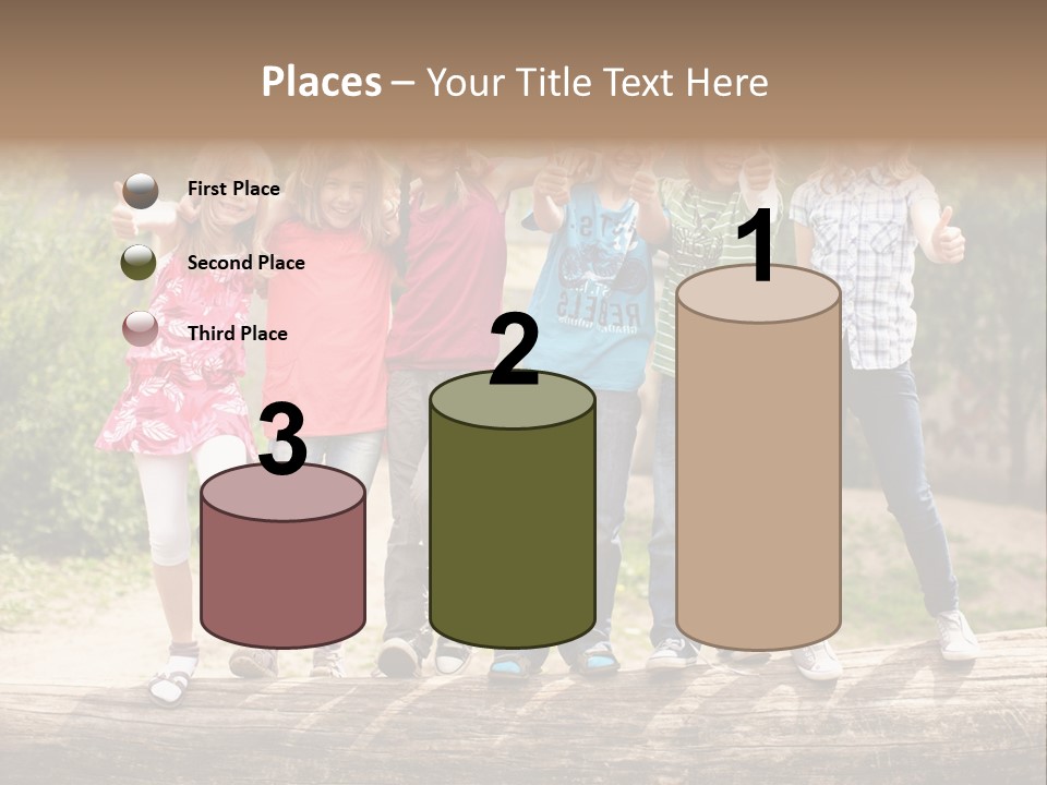 Schulfreunde Baum Grundschule PowerPoint Template