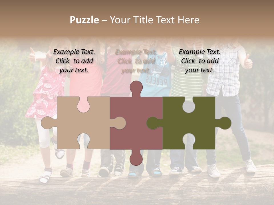 Schulfreunde Baum Grundschule PowerPoint Template