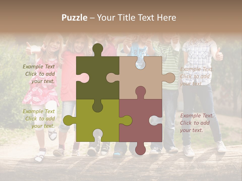 Schulfreunde Baum Grundschule PowerPoint Template