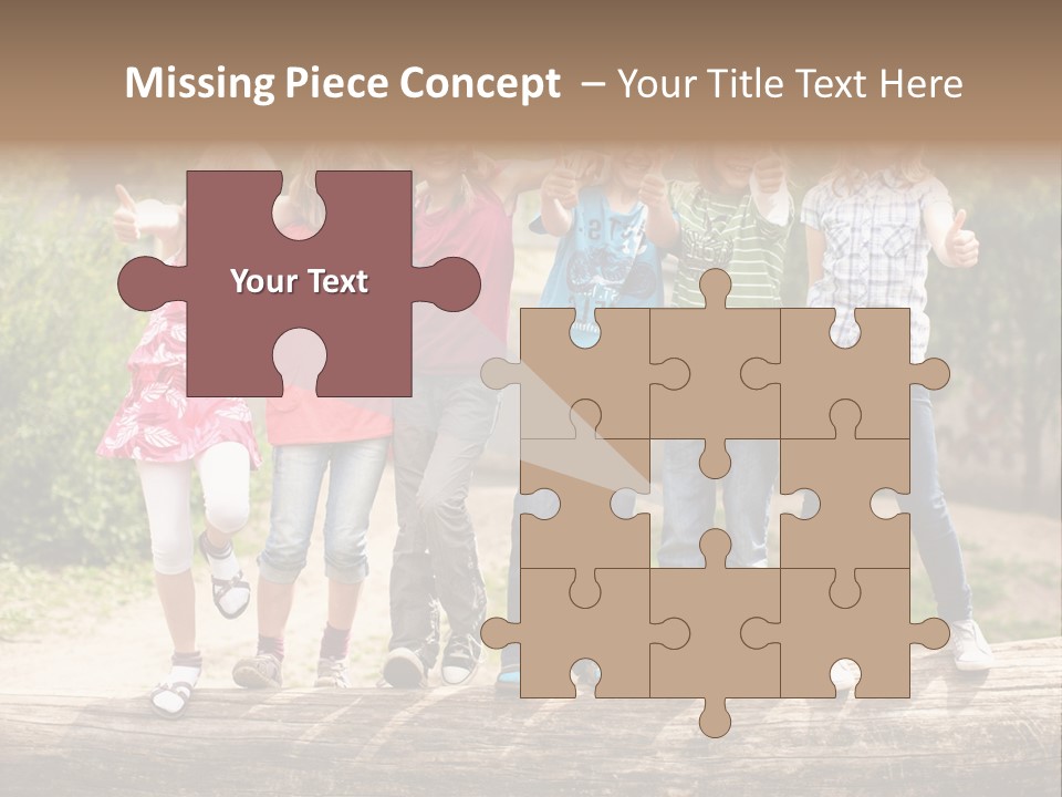 Schulfreunde Baum Grundschule PowerPoint Template