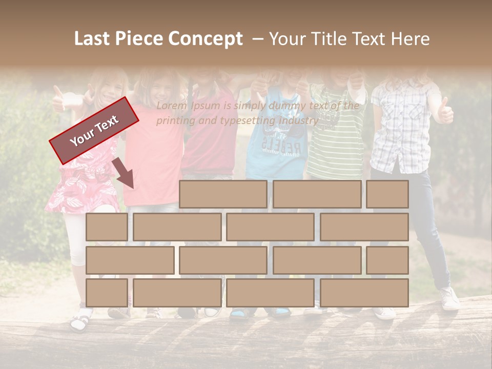 Schulfreunde Baum Grundschule PowerPoint Template