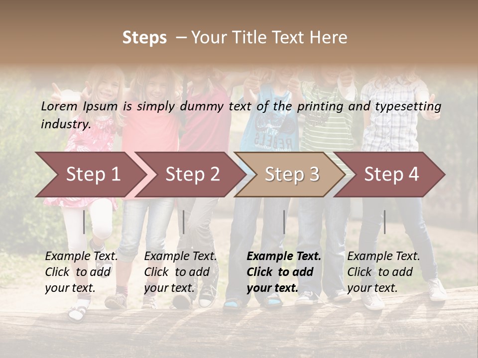 Schulfreunde Baum Grundschule PowerPoint Template