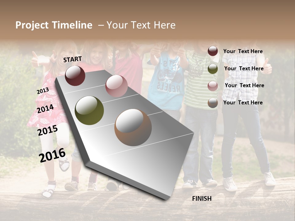 Schulfreunde Baum Grundschule PowerPoint Template