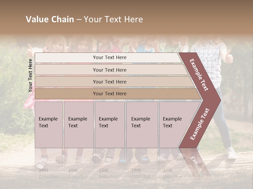 Schulfreunde Baum Grundschule PowerPoint Template