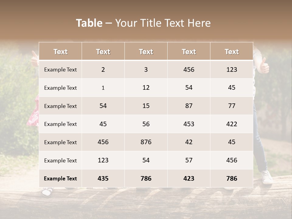 Schulfreunde Baum Grundschule PowerPoint Template