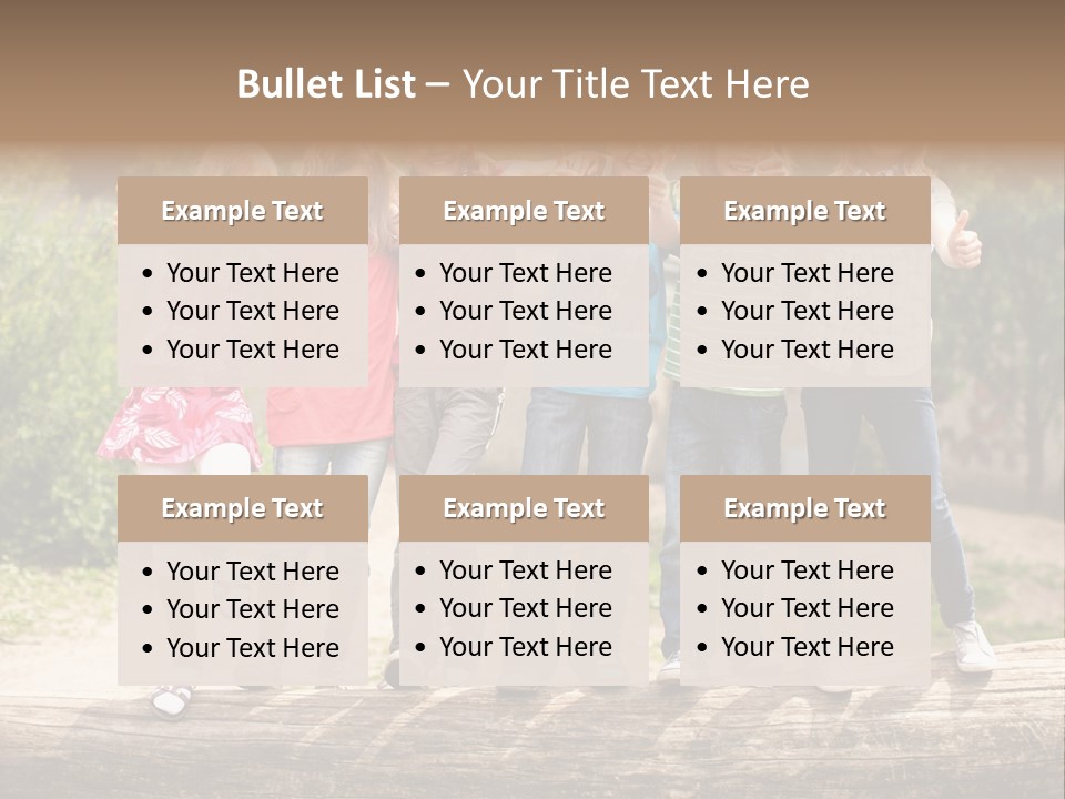 Schulfreunde Baum Grundschule PowerPoint Template