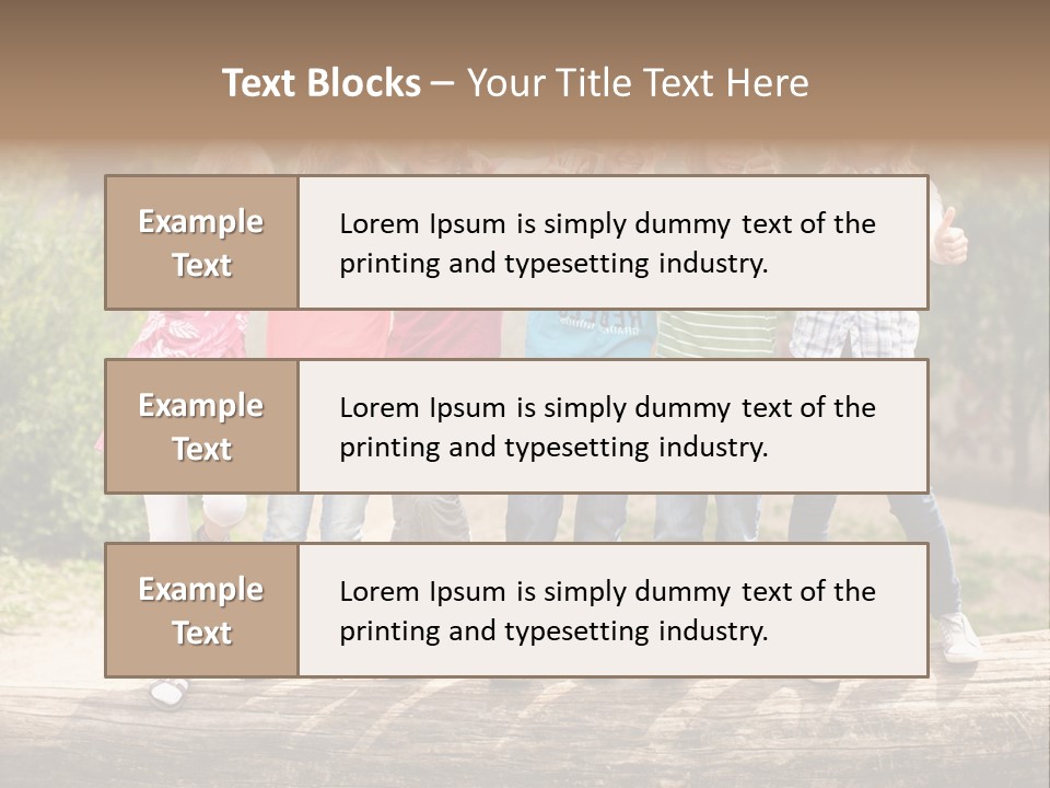 Schulfreunde Baum Grundschule PowerPoint Template
