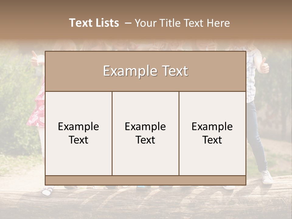 Schulfreunde Baum Grundschule PowerPoint Template